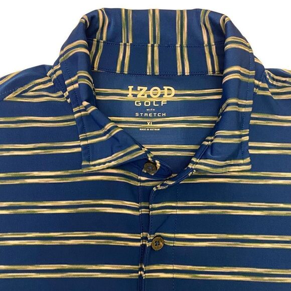 Izod Golf Swing Flex Striped Polo - Picture 3 of 11